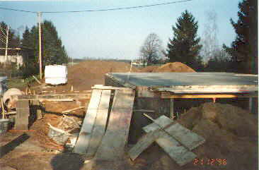 Kellerdecke gegossen