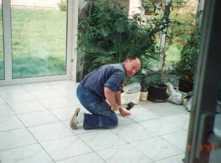 Wintergarten fliesen